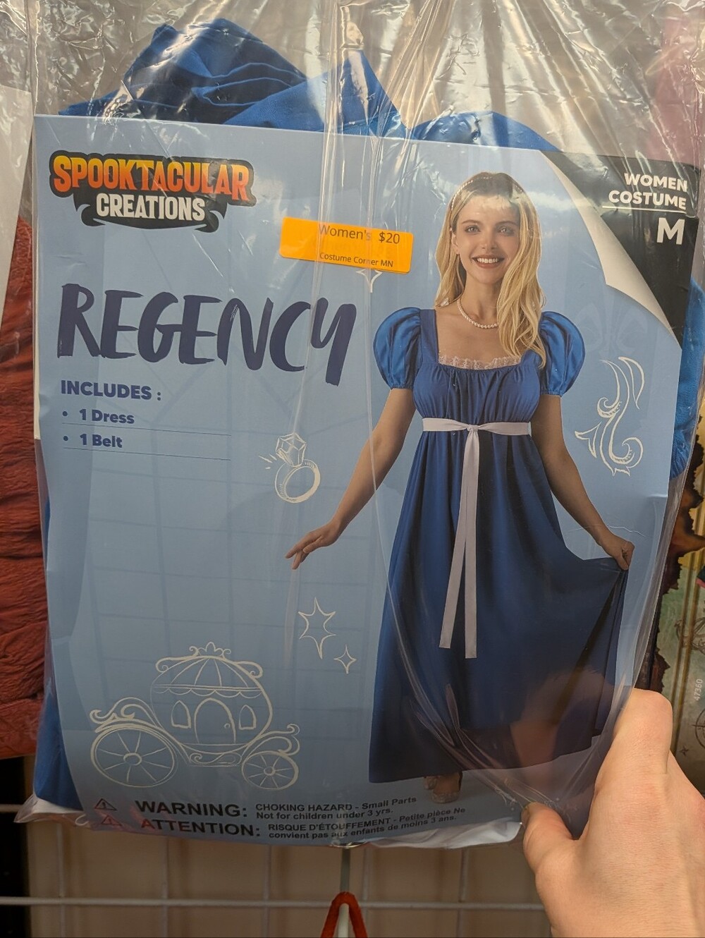 New Women's Medium Blue Maiden Dress